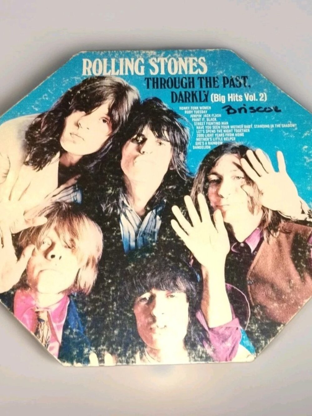 The Rolling Stones Vinyl LP Through The Past Darkly NPS-3 Early Edition Die Cut